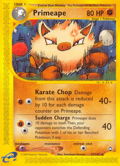 Primeape (29/147) [Aquapolis] - for just $24.10! 