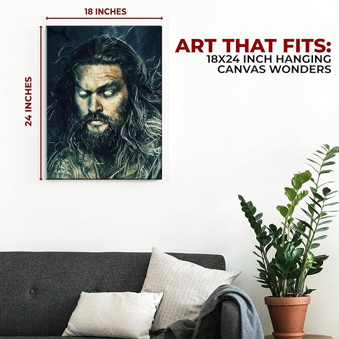 Aqua Man Wall Canvas Set of 1 - for just $30.99! 
