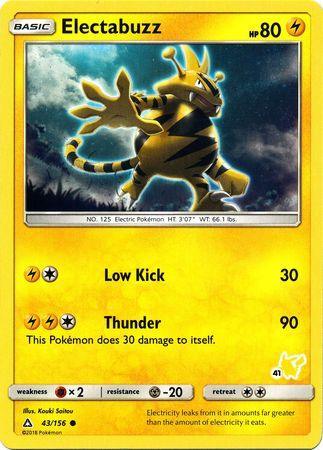 Electabuzz (43/156) (Pikachu Stamp #41) [Battle Academy 2020] - for just $0.10! 
