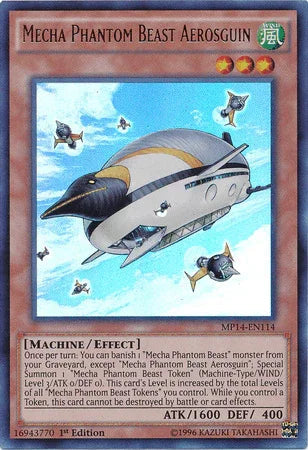 Mecha Phantom Beast Aerosguin [MP14-EN114] Ultra Rare - for just $0.15! 