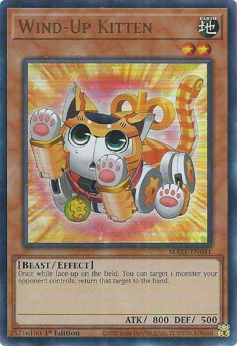Wind-Up Kitten [MAZE-EN041] Ultra Rare - for just $0.20! 