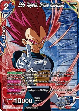SSG Vegeta, Divine Restraint (Unison Warrior Series Boost Tournament Pack Vol. 7 - Winner) (P-376) [Tournament Promotion Cards] - for just $6.75! 