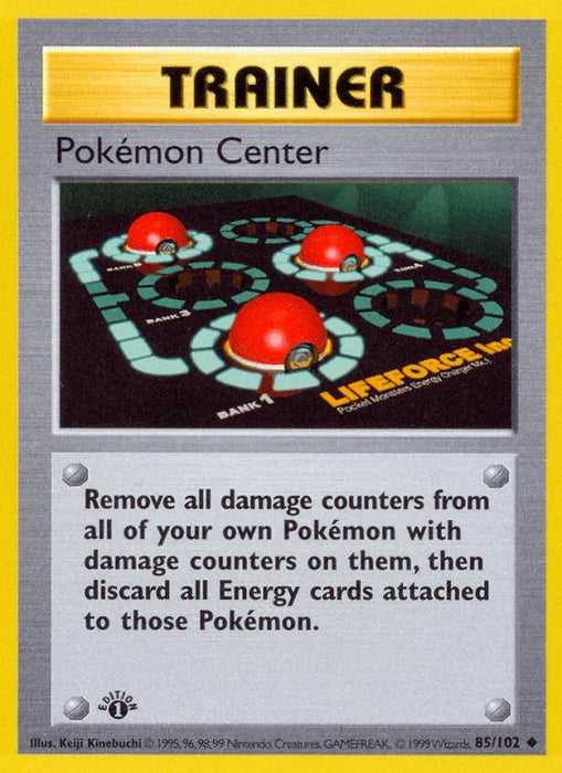Pokemon Center (85/102) (Shadowless) [Base Set 1st Edition] - for just $3.65! 