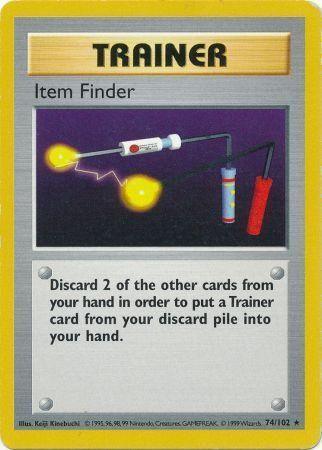 Item Finder (74/102) [Base Set Shadowless Unlimited] - for just $5.85! 