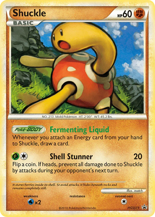 Shuckle (HGSS15) [HeartGold & SoulSilver: Black Star Promos] - for just $18.25! 