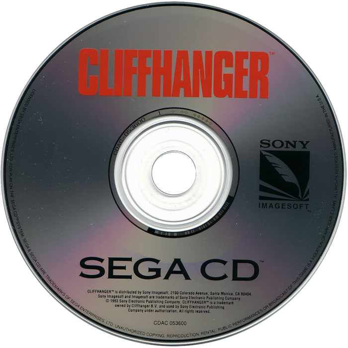 Cliffhanger – Sega CD (SCD) - for just $0! 