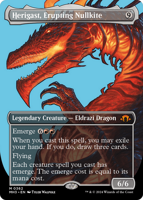 Herigast, Erupting Nullkite (Borderless) [Modern Horizons 3] - Just $0.30! Shop now at Retro Gaming of Denver