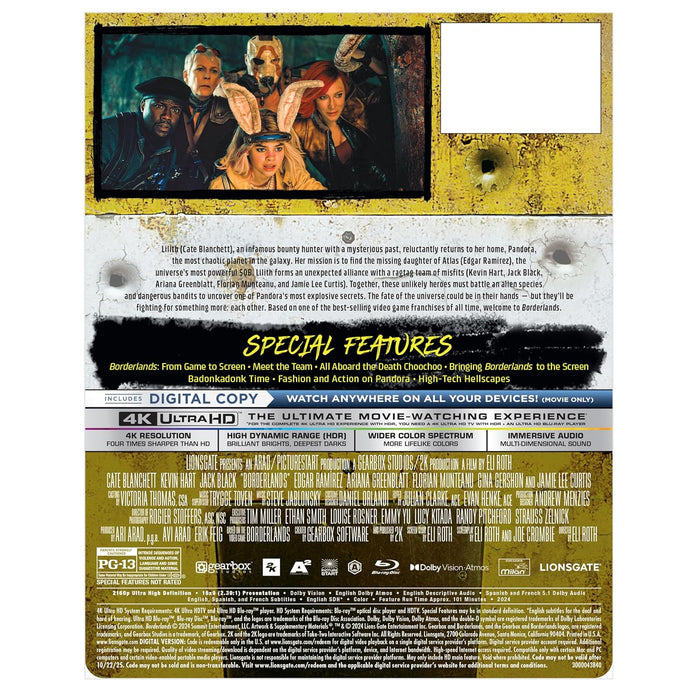 Borderlands Steelbook [4K + Blu-ray + Digital] - for just $41.99! 