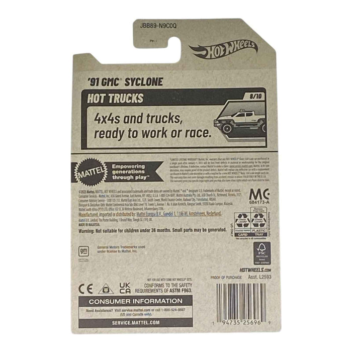Hot Wheels '91 GMC Syclone - Hot Trucks Series 8/10 - for just $1.79! 