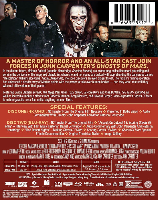 Ghosts of Mars - Limited Edition Steelbook [4K Ultra HD + Blu-ray] - for just $60.72! 