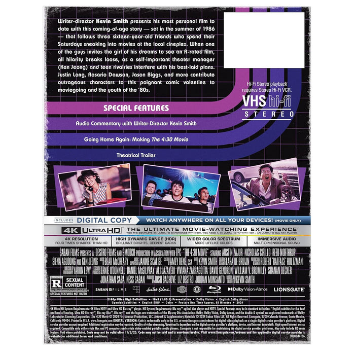 The 4:30 Movie Steelbook [4K UHD + Blu-ray + Digital] - for just $40.99! 