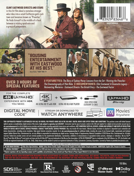 Pale Rider - Limited Edition Steelbook (4K Ultra HD + Digital) - for just $37.99! 