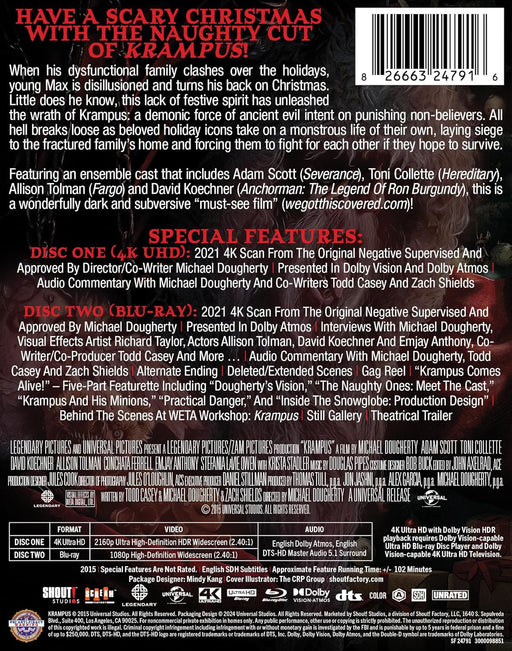 Krampus - The Naughty Cut Limited Edition Steelbook [4K Ultra HD + Blu-ray] - for just $36.99! 