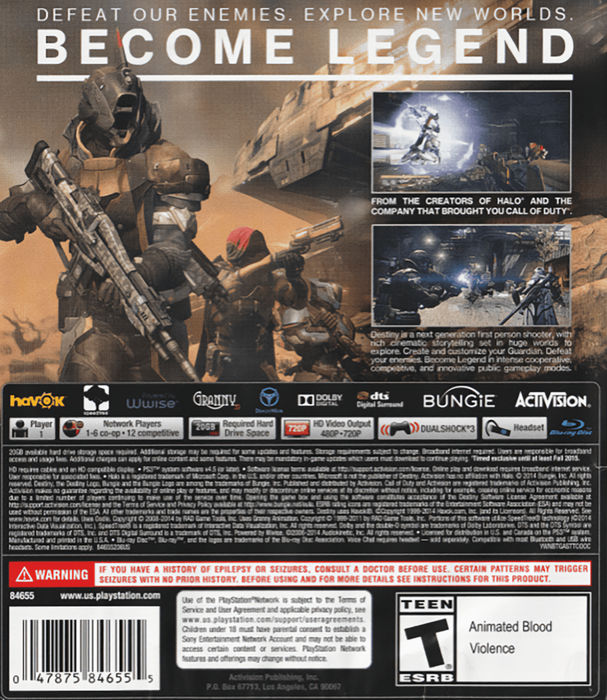 Destiny [The Taken King: Legendary Edition] – PlayStation 3 (PS3) - for just $6.99! 