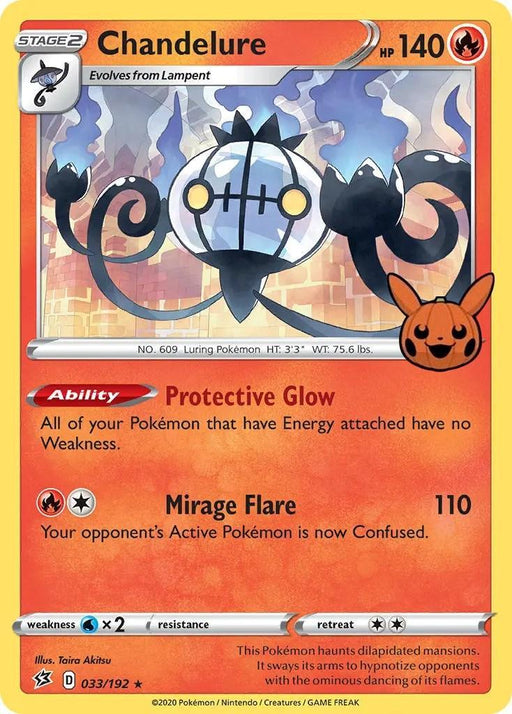 Chandelure (033/192) [Trick or Trade] - for just $0.10! 