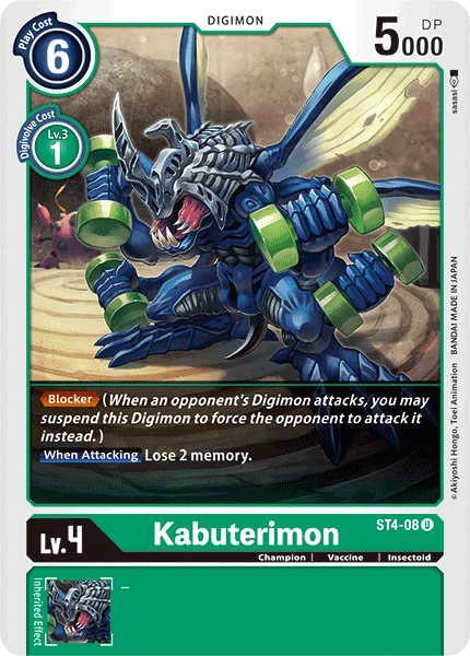 Kabuterimon [ST4-08] [Starter Deck: Giga Green] - Just $0.09! Shop now at Retro Gaming of Denver