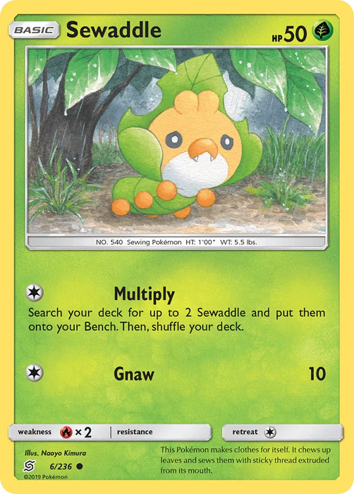 Sewaddle (6/236) [Sun & Moon: Unified Minds] - for just $0.10! 