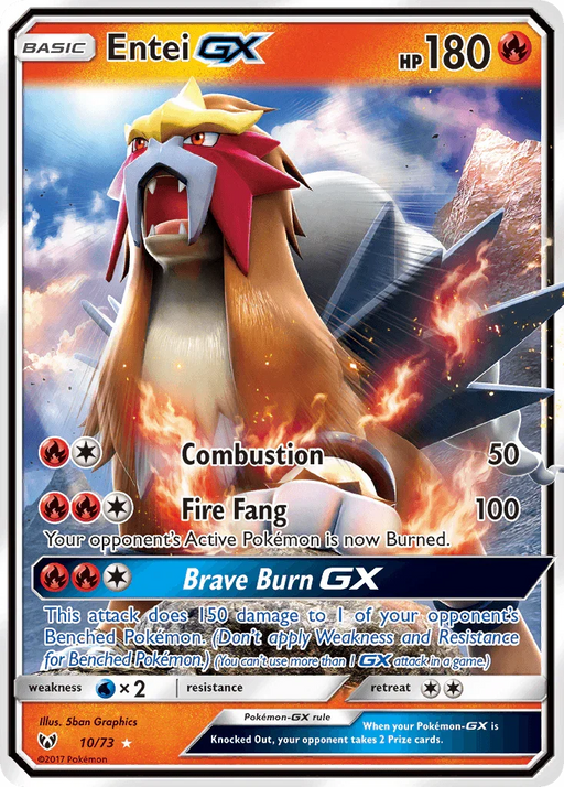 Entei GX (10/73) [Sun & Moon: Shining Legends] - for just $1.80! 