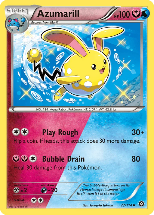 Azumarill (77/114) [XY: Steam Siege] - for just $0.65! 