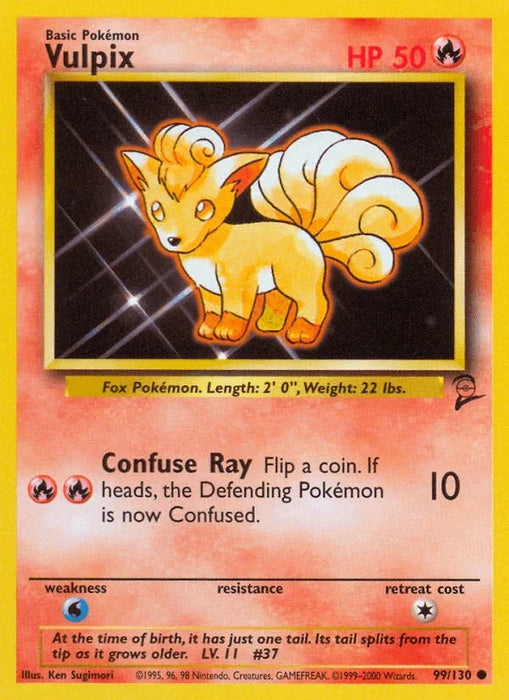 Vulpix (99/130) [Base Set 2] - for just $0.40! 