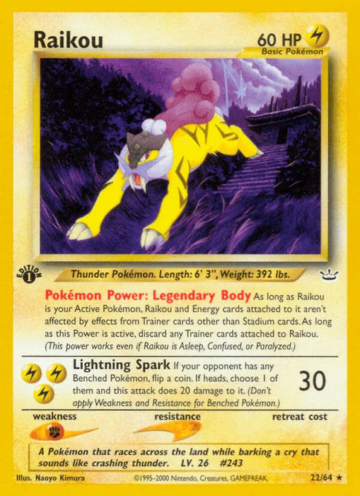 Raikou (22/64) [Neo Revelation 1st Edition] - for just $10.35! 