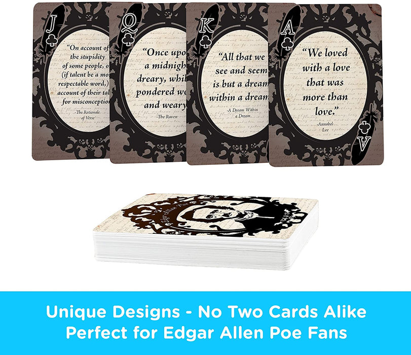 Aquarius Playing Cards: Edgar Allan Poe Quotes - for just $6.99! 