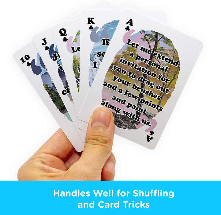 Aquarius Playing Cards: Bob Ross Quotes 2 - for just $6.99! 