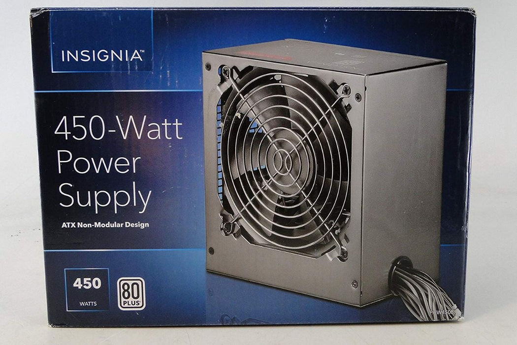 Insignia 450-Watt 80 Plus ATX Non-Modular Power Supply - Black (NS-PCW4508) - Just $34.99! Shop now at Retro Gaming of Denver