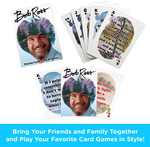 Aquarius Playing Cards: Bob Ross Quotes 2 - for just $6.99! 
