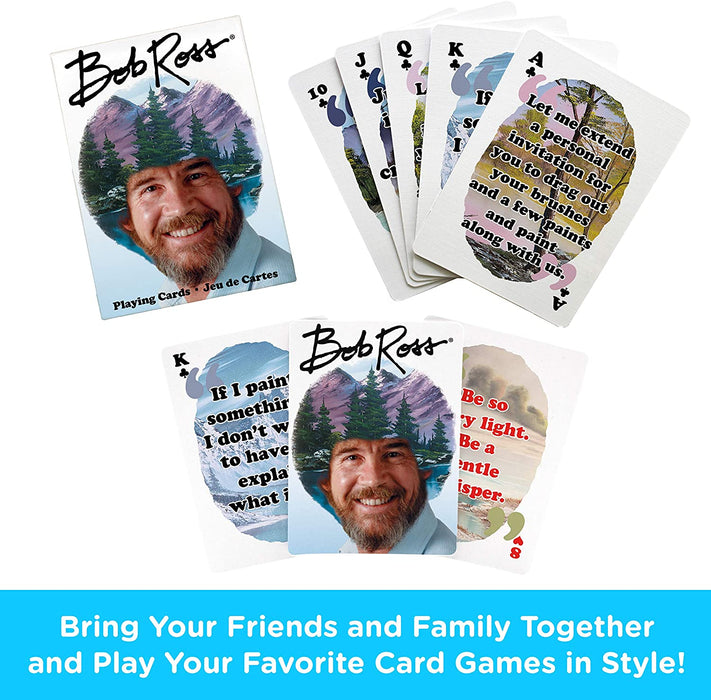 Aquarius Playing Cards: Bob Ross Quotes 2 - for just $6.99! 