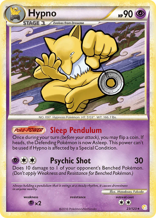 Hypno (23/123) [HeartGold & SoulSilver: Base Set] - for just $0.55! 