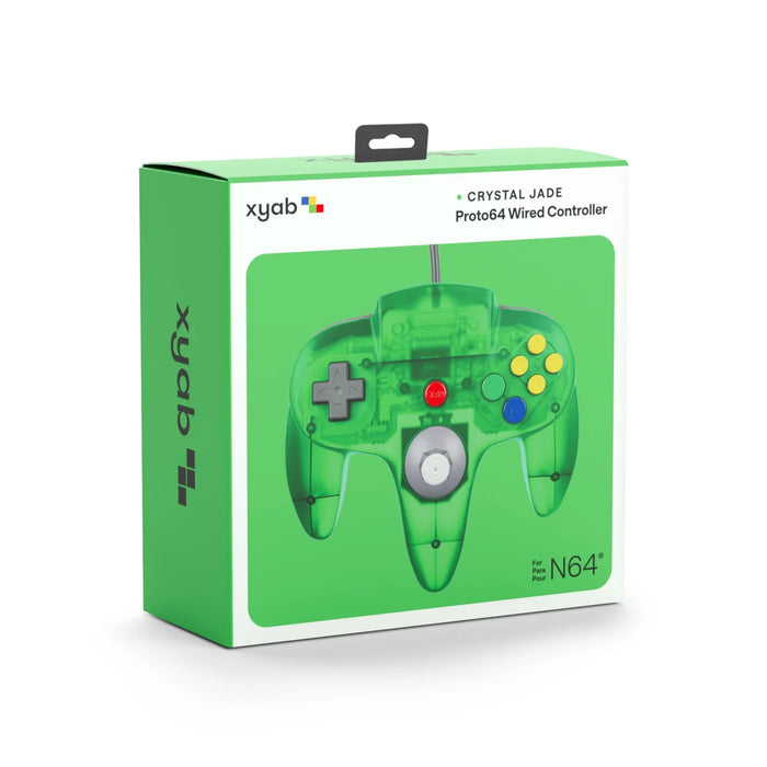 PROTO64 Wired Controller for Nintendo 64 (N64) [Crystal Jade] – Nintendo 64 Accessory (N64) - for just $19.99! 