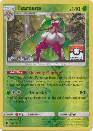 Tsareena (20/149) (League 2nd Place) [Sun & Moon: Base Set] - for just $1.75! 
