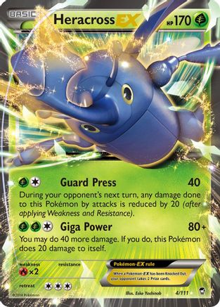 Heracross EX 004/111 - XY  Furious Fists Holofoil - for just $1.47! 
