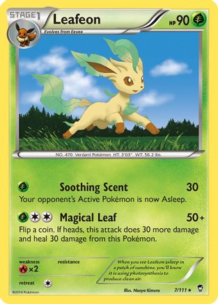 Leafeon 007/111 - XY  Furious Fists Reverse Holofoil - for just $1.61! 