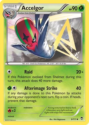 Accelgor 009/111 - XY  Furious Fists - for just $0.05! 
