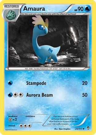 Amaura 025/111 - XY  Furious Fists - for just $0.60! 