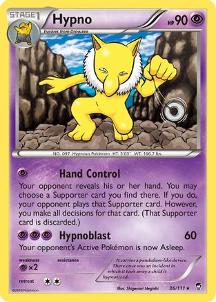 Hypno 036/111 - XY  Furious Fists - for just $0.10! 