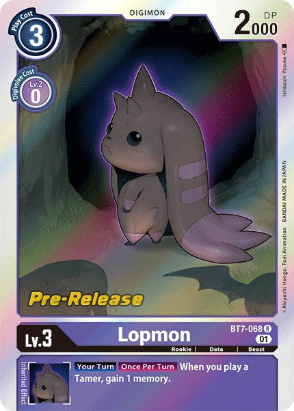 Lopmon [BT7-068] [Next Adventure Pre-Release Cards] - Just $0.10! Shop now at Retro Gaming of Denver