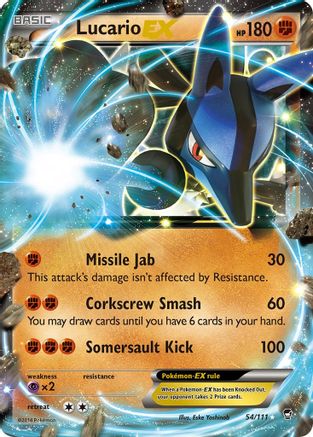 Lucario EX 054/111 - XY  Furious Fists Holofoil - for just $3.02! 