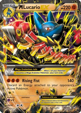 M Lucario EX 055/111 - XY  Furious Fists Holofoil - for just $12.37! 