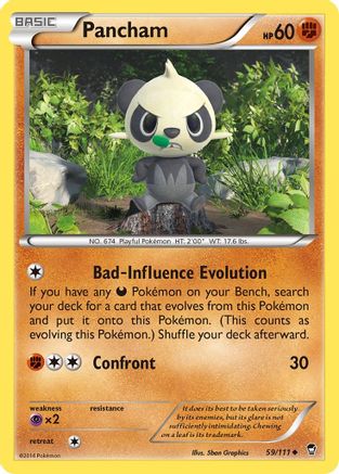 Pancham 059/111 - XY  Furious Fists Reverse Holofoil - for just $0.30! 