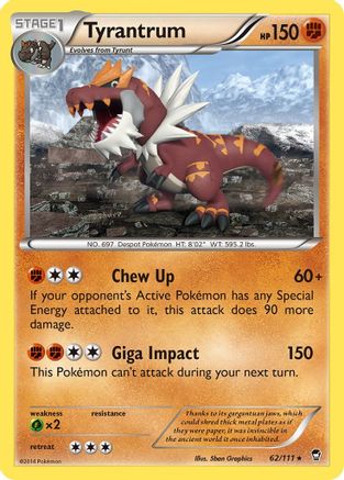 Tyrantrum 062/111 - XY  Furious Fists - for just $4.14! 
