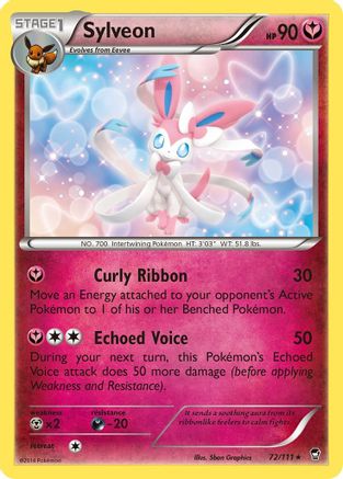 Sylveon 072/111 - XY  Furious Fists Reverse Holofoil - for just $3.73! 