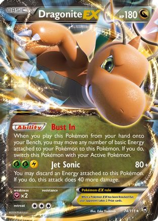 Dragonite EX 074/111 - XY  Furious Fists Holofoil - for just $1.54! 