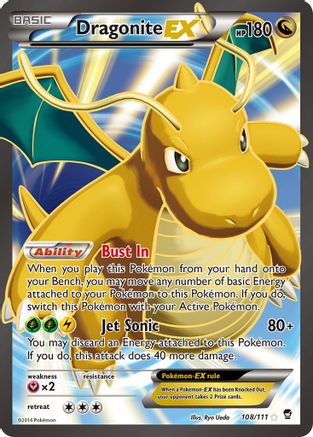 Dragonite EX (Full Art) 108/111 - XY  Furious Fists Holofoil - for just $25.14! 