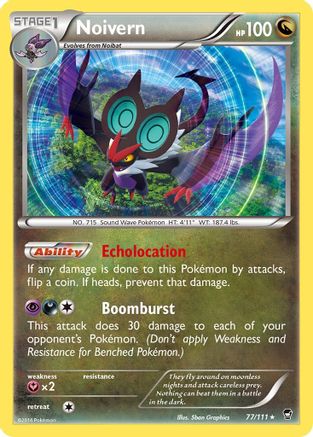 Noivern 077/111 - XY  Furious Fists Reverse Holofoil - for just $0.29! 