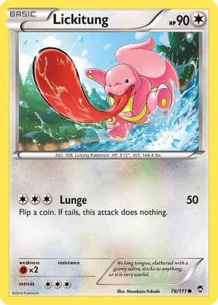 Lickitung 078/111 - XY  Furious Fists - for just $0.05! 