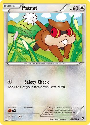 Patrat 084/111 - XY  Furious Fists Reverse Holofoil - for just $0.10! 