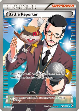 Battle Reporter (Full Art) 109/111 - XY  Furious Fists Holofoil - for just $3.15! 
